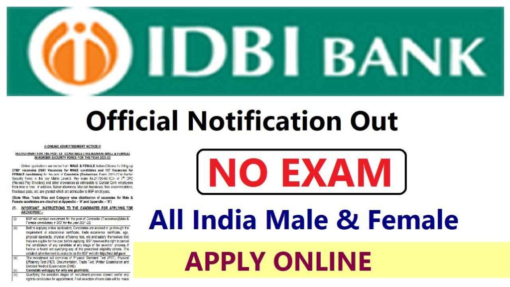 IDBI Bank SO Recruitment 2022