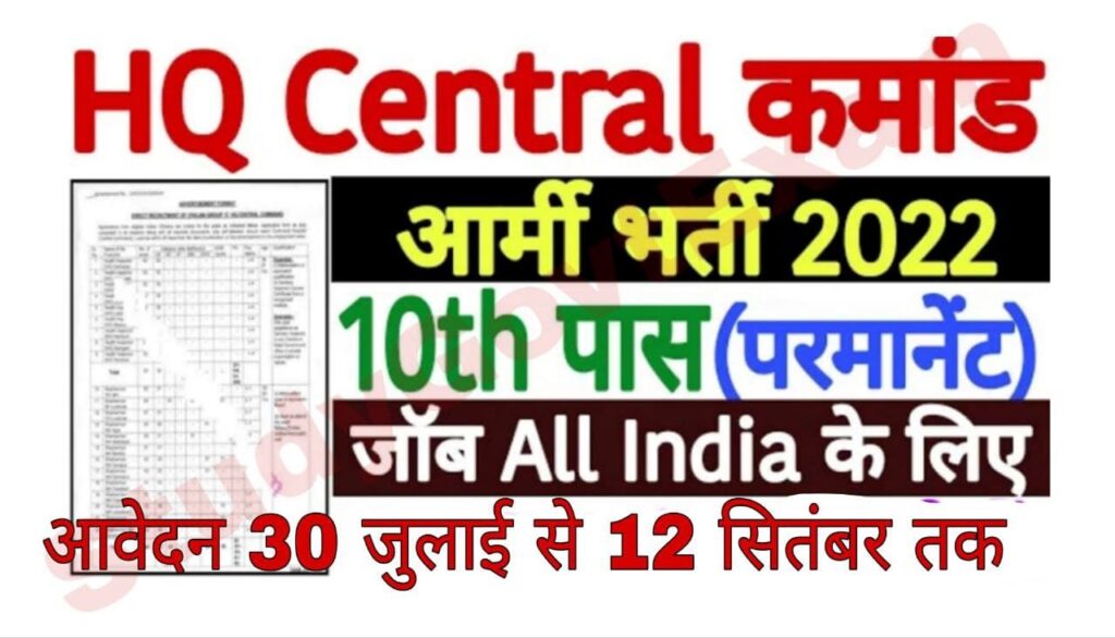 Army Central Command Hospital Group C Recruitment 2022