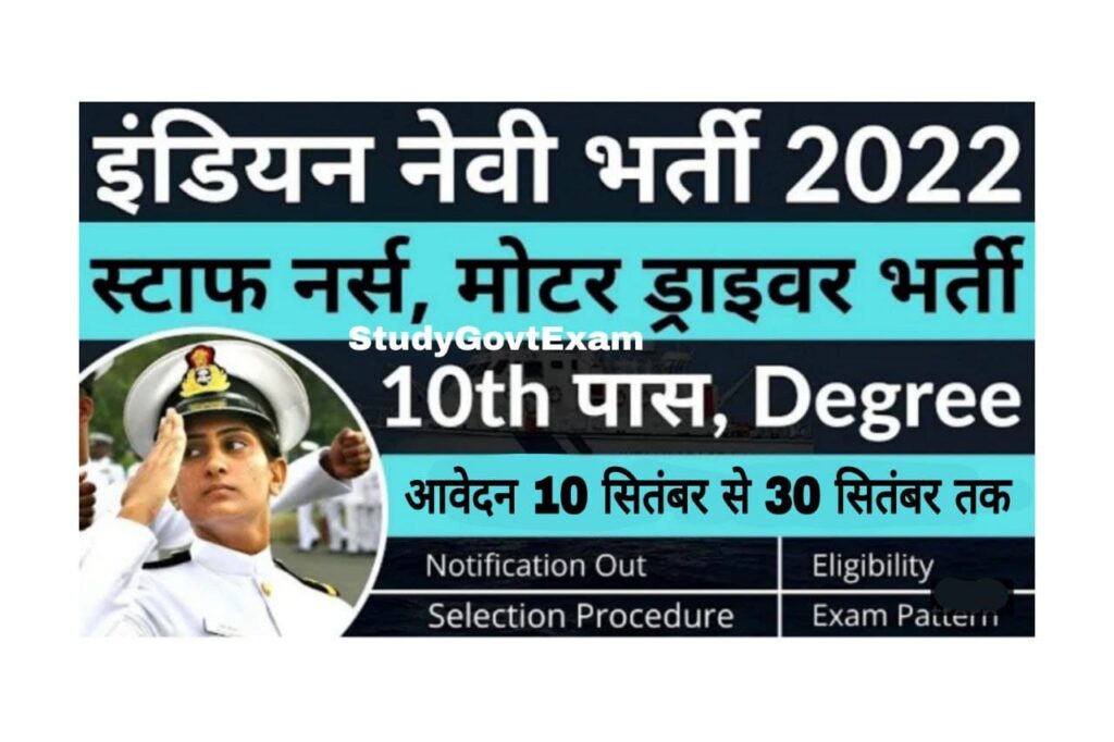 Indian Navy Civilian Recruitment 2022