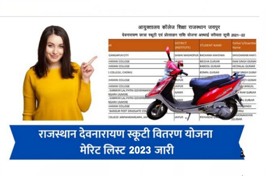 Devnarayan Scooty Yojana Merit List 2023