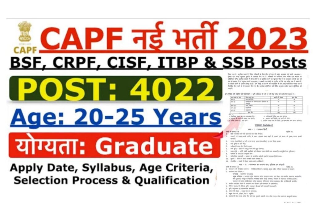 SSC CPO Recruitment 2023